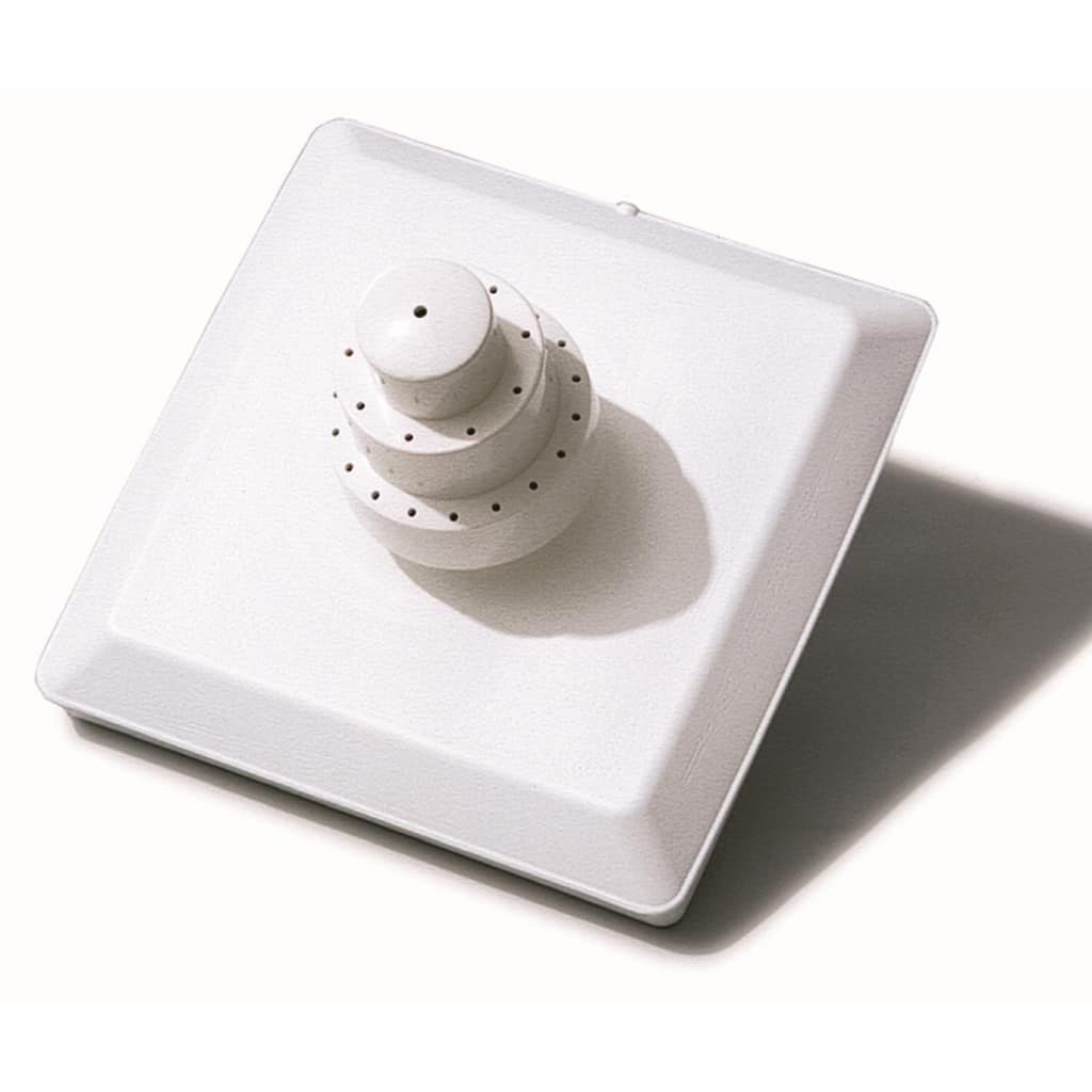 11.75-Inch 3 Tier Square White Floating Grecian Pool Fountain