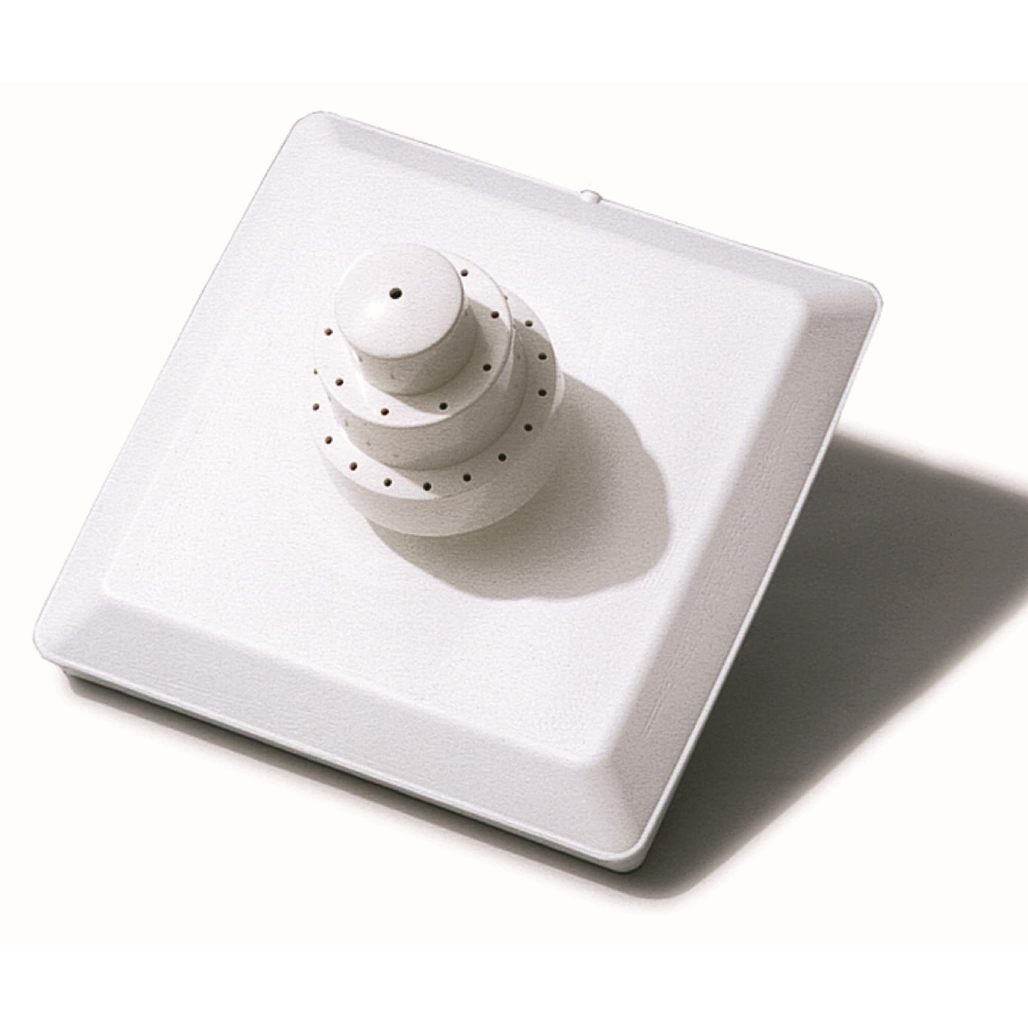 11.75-Inch 3 Tier Square White Floating Grecian Pool Fountain