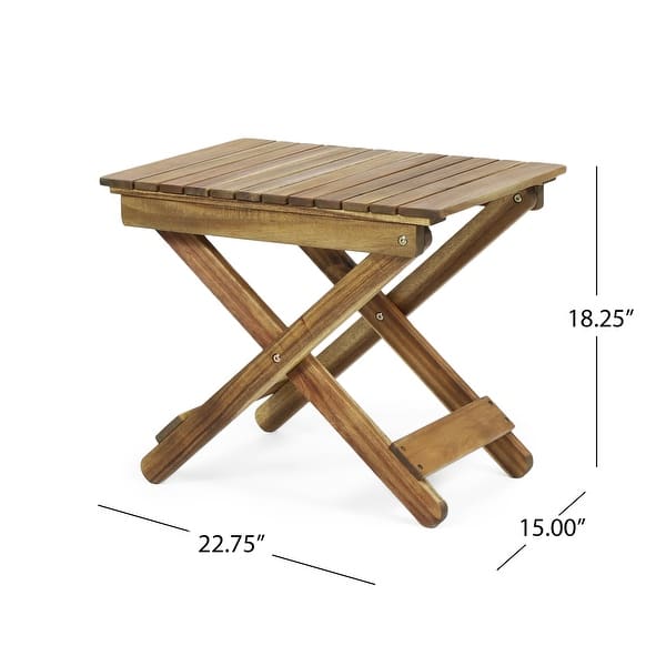 dimension image slide 0 of 2, Malibu Outdoor 3-piece Acacia Wood Chat Set by Christopher Knight Home