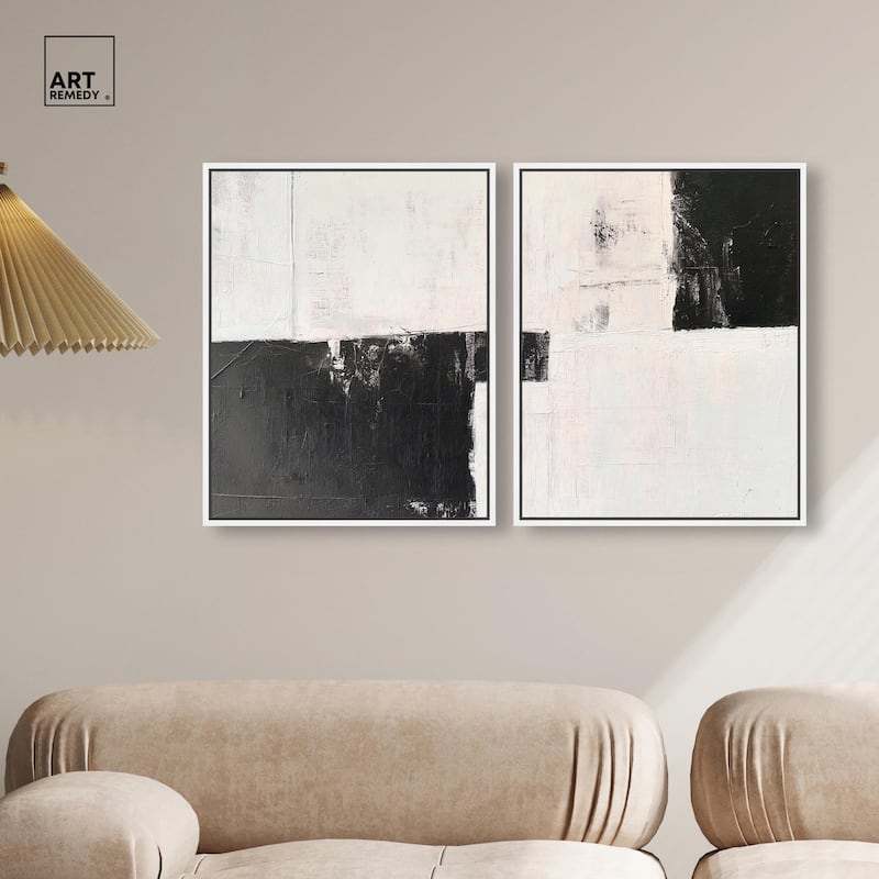 Shattered Symmetry II Canvas Set of 2 by Art Remedy