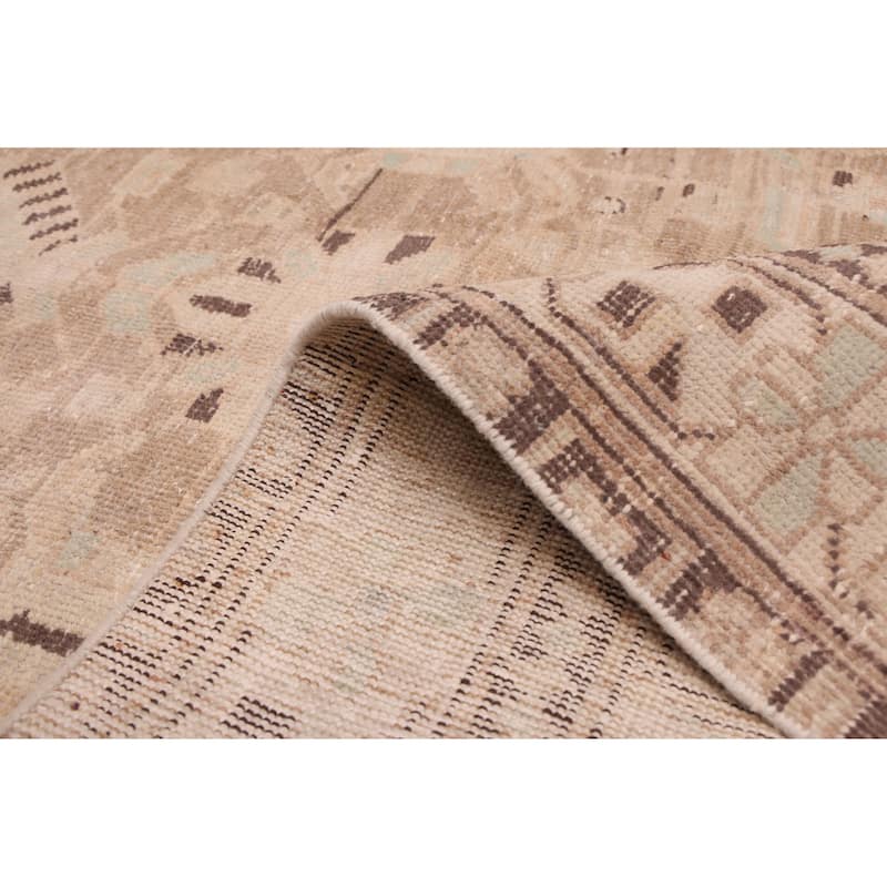 ECARPETGALLERY Hand-knotted Antalya Vintage Brown Wool Rug - 4'0 x 6'1