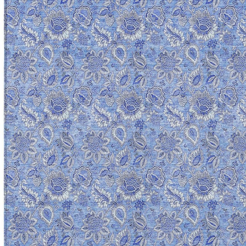 HomeRoots Floral Transitional Rectangle Outdoor Rug