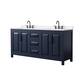 Option Dark Blue / White Quartz Top / Matte Black