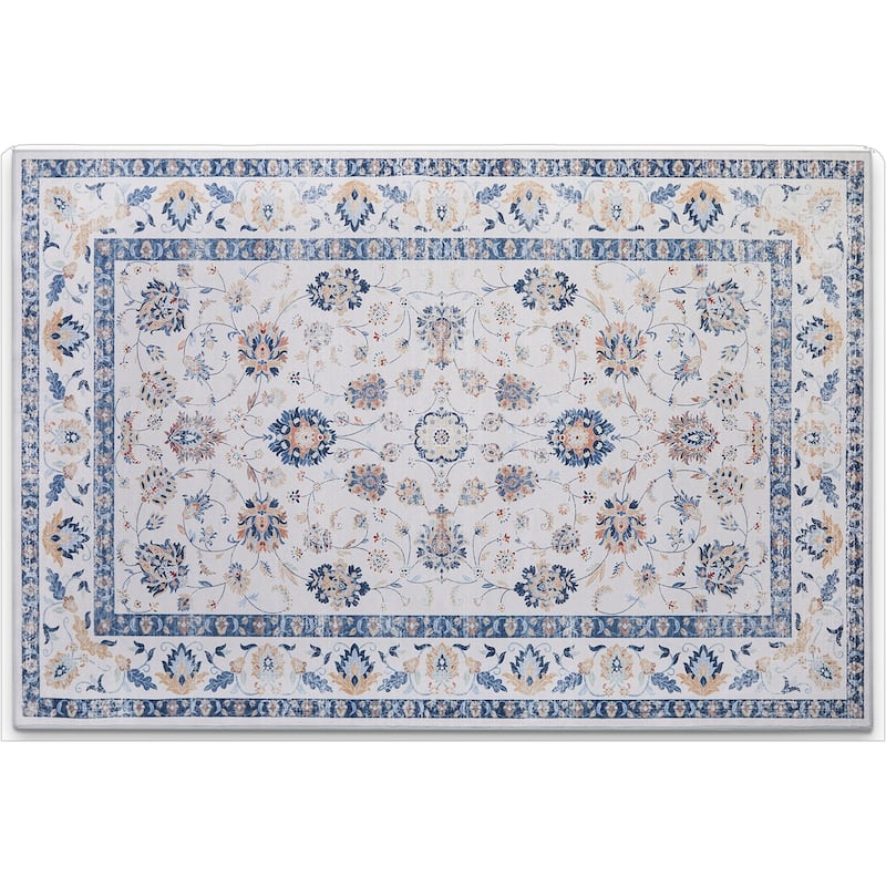 HomeRoots Oriental Casual Rectangle Area Rug - 4' X 6'