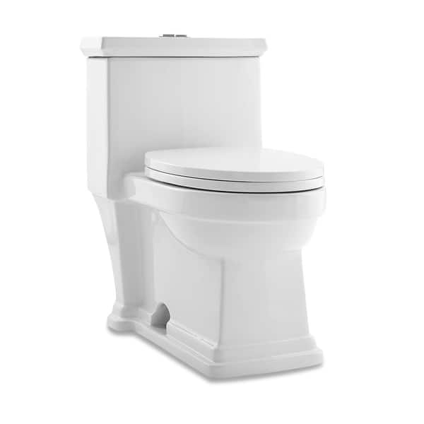 Voltaire One Piece Elongated Toilet Dual Flush 0.8/1.28 gpf Bed Bath
