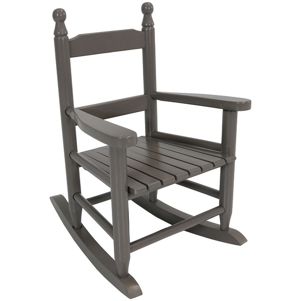 Sunnydaze Toddler Modern Wooden Rocking Chair Non Toxic Paint
