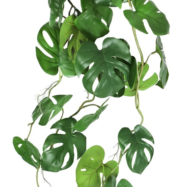 Artificial Split Leaf Philodendron Monstera Leaf Vine Hanging Plant  Greenery Foliage Bush 36in - 36" L x 12" W x 6" DP - On Sale - Bed Bath &  Beyond - 36743837