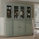 preview thumbnail 23 of 145, Palace Imports 100% Solid Wood Pantry Cabinet, Adjustable Shelves, 65" Wide, 71.5" Tall - 65" x 71.5" Sage - 4 Clear Glass-4 Solid