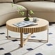 preview thumbnail 16 of 26, 31.5 Inch Round Coffee Table with Sturdy Pedestal