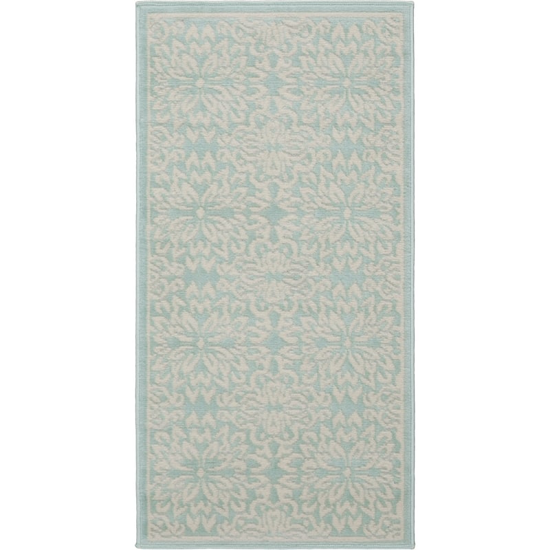 Nourison Jane Floral Medallion Indoor only Area Rug - 2' x 4' - Ivory/Green