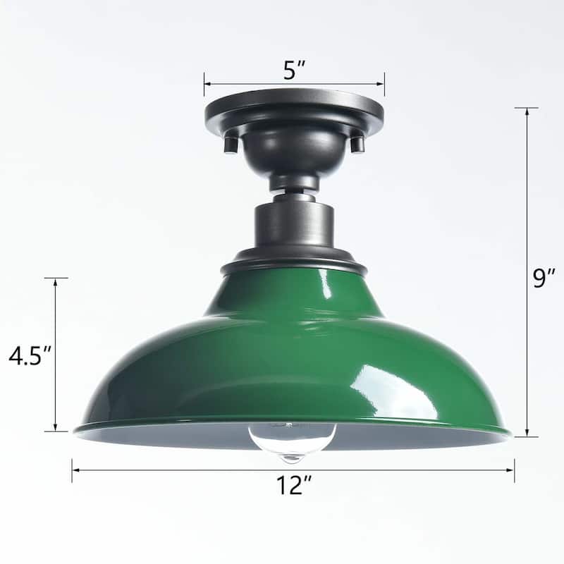 Cilento Farmhouse Ceiling Light Semi Flush Mount 1-Light
