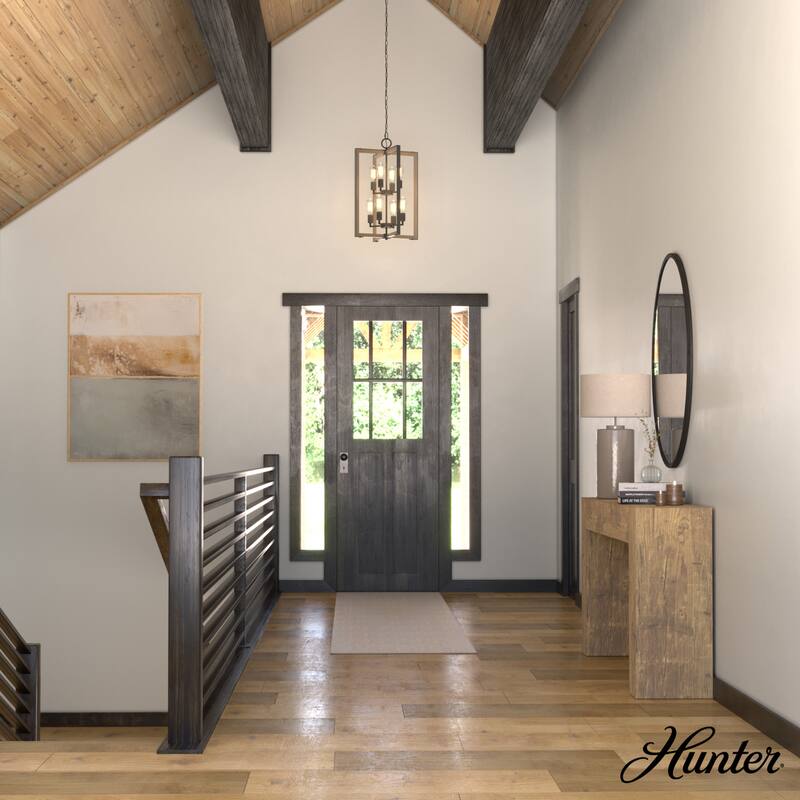 Woodburn Modern Farmhouse Pendant - Foyer, Dining Room, Living Room - Contemporary, Caged, Candle, Transitional, Rustic