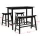 preview thumbnail 4 of 2, SAFAVIEH Bistro 4-piece Counter-Height Bench and Stool Pub Set - 24" x 44" x 36"