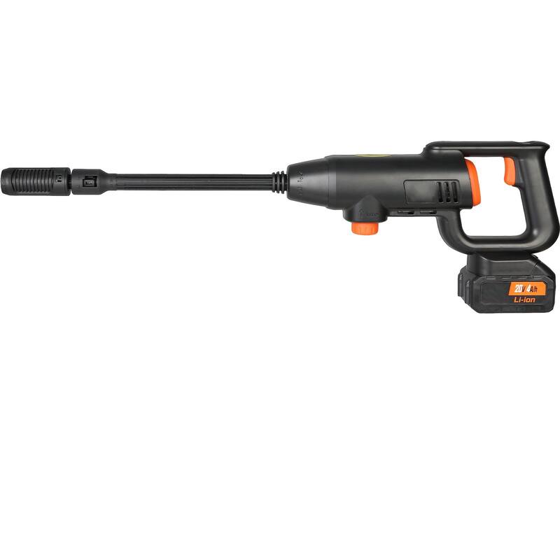 Black Cordless Pressure Washer 21V with 6-in-1 Nozzle and Foam Pot