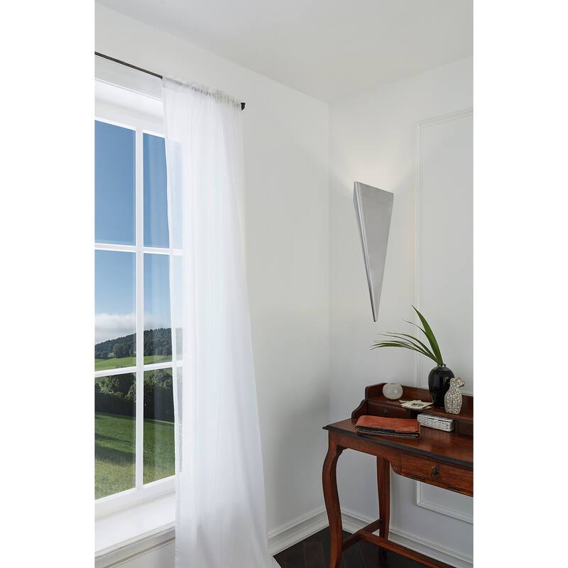 Eglo Trigo 3 Stainless Steel 1-Light Wall Light - Silver