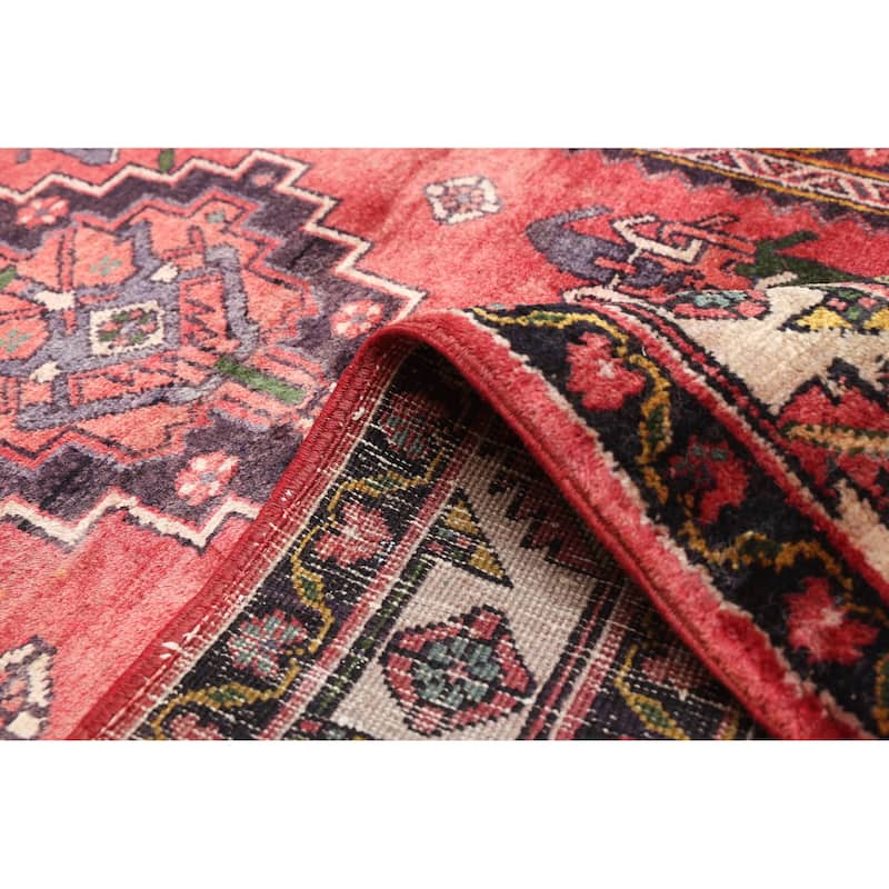ECARPETGALLERY Hand-knotted Konya Anatolian Red Wool Rug - 3'7 x 11'0