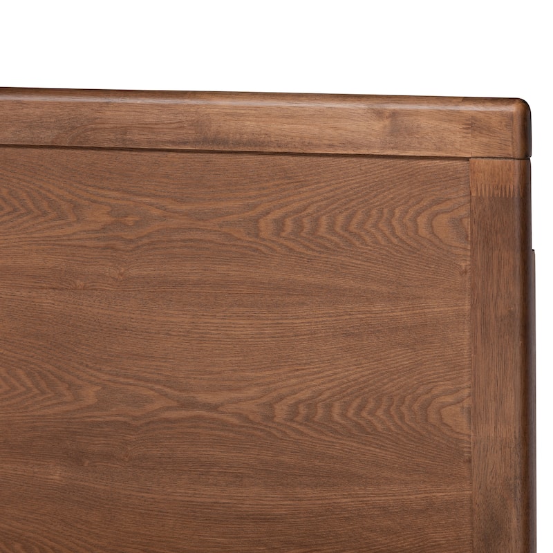 Carson Carrington Inglerud Upholstered Ash Walnut Wood Platform Bed