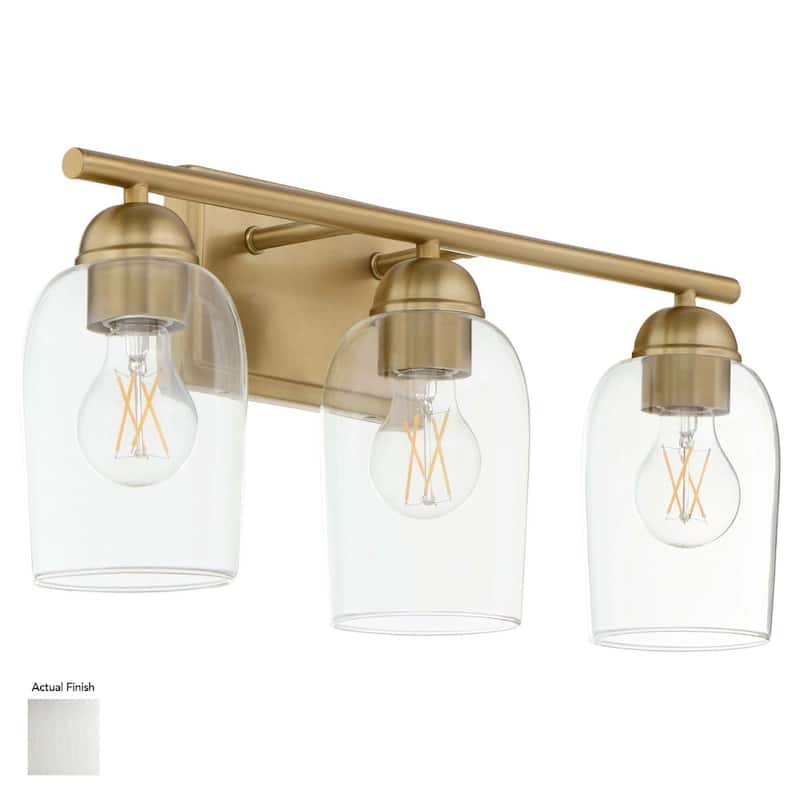 Quorum International 5112-3 Lacy 3 Light 21" Wide Vanity Light - Satin Nickel