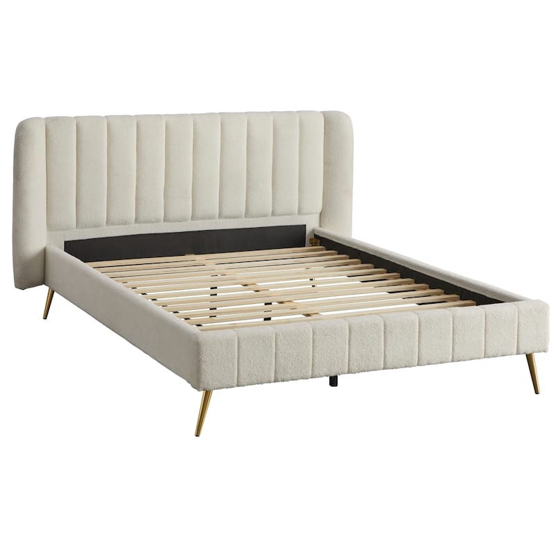 Lifestorey Cambria Wing Channel Queen Platform Bed