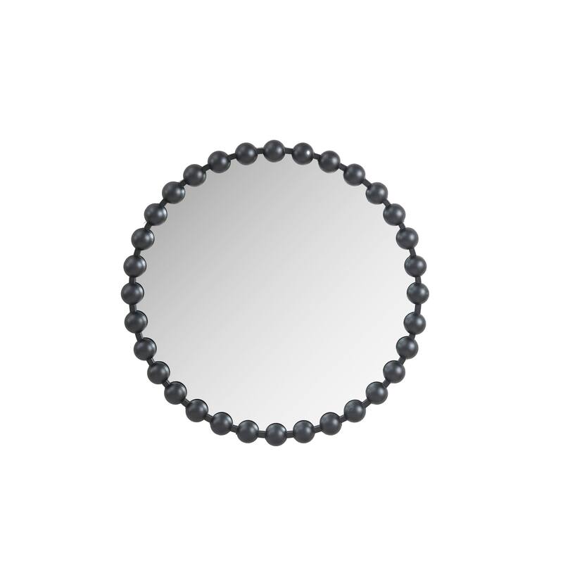 Madison Park Signature Marlowe Beaded Round Wall Mirror