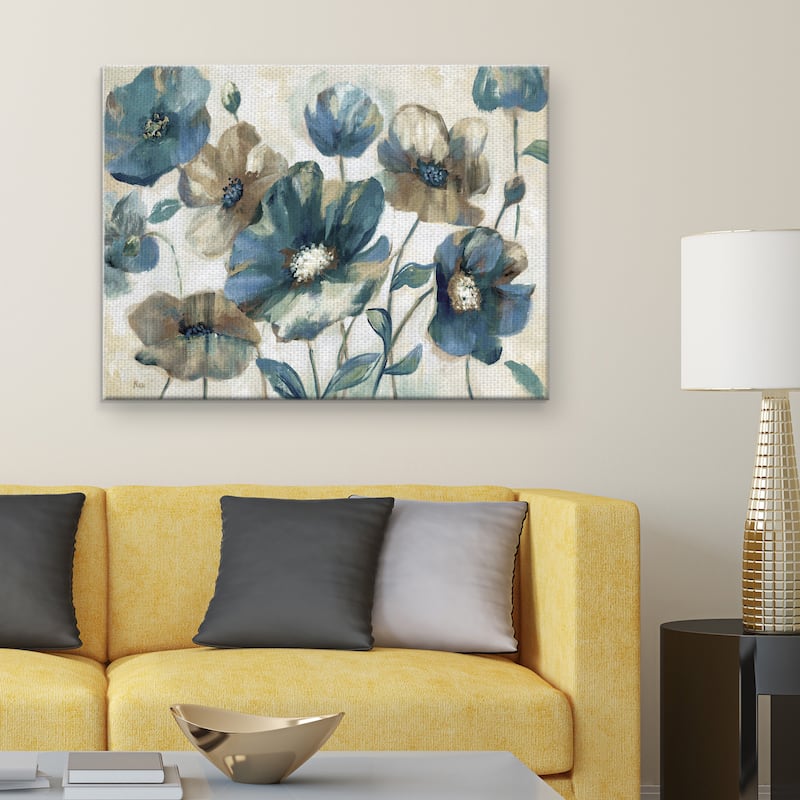 Indigo Garden Light by Nan Canvas Art Print
