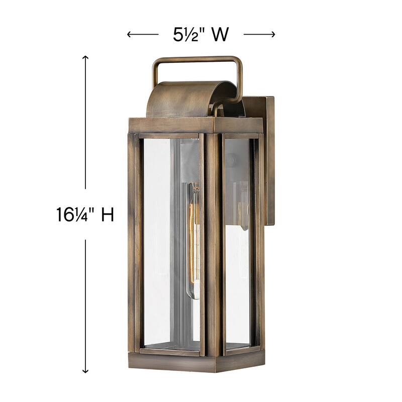 Hinkley Lighting Sag Harbor 1 Light 16.25" Tall Outdoor Wall Sconce