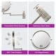 preview thumbnail 36 of 44, 8" Bathroom Mirror Wall Mounted Magnifying Reversible Double Sided 1X/10X Makeup Mirror