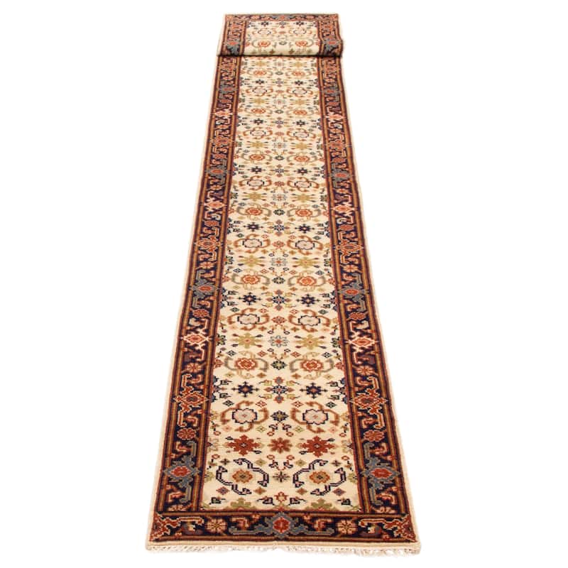 ECARPETGALLERY Hand-knotted Serapi Heritage Cream Wool Rug - 2'6 x 21'4