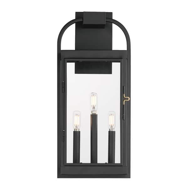 slide 2 of 4, Maxim 30804 Bonham 3 Light 21" Tall Outdoor Wall Sconce Black