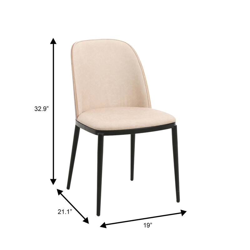 Voren 7-Piece Dining Set 55-Inch Rectangular Sintered Stone Dining Table and 6 Dining Side Chairs