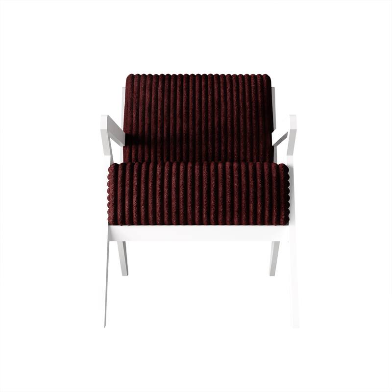 CraftPorch Chic Modern Velvet Upholstered Chair - Red