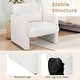 preview thumbnail 9 of 8, Costway 1/2 PCS Chenille Accent Chair with Removable Lumbar Pillow