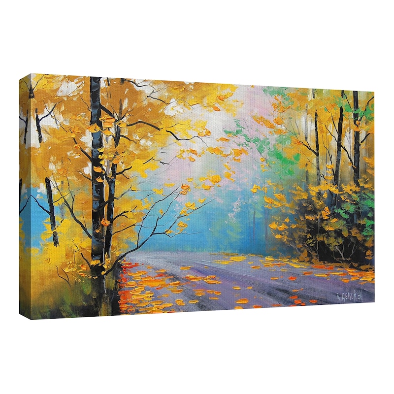 Misty Autumn Day by Graham Gercken Canvas Art Print