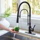 preview thumbnail 49 of 87, WOWOW Single Handle Gooseneck Pull Down Sprayer Kitchen Faucet