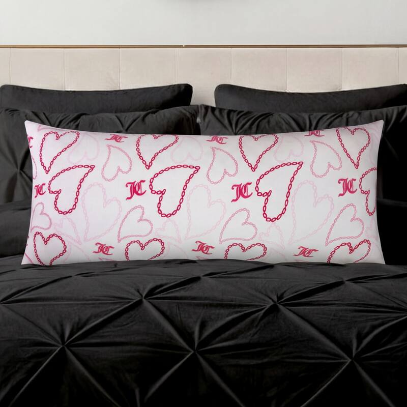 Juicy Couture 20" x 48" Plush Body Pillows - Pink - 20" x 48"