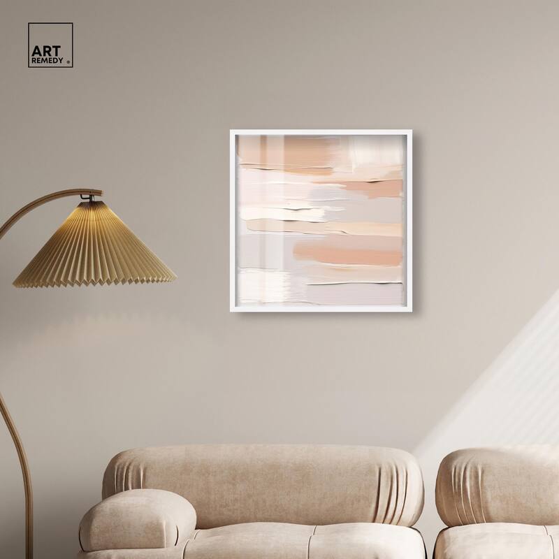 Roseate Cream Tones I Shadowbox by Art Remedy