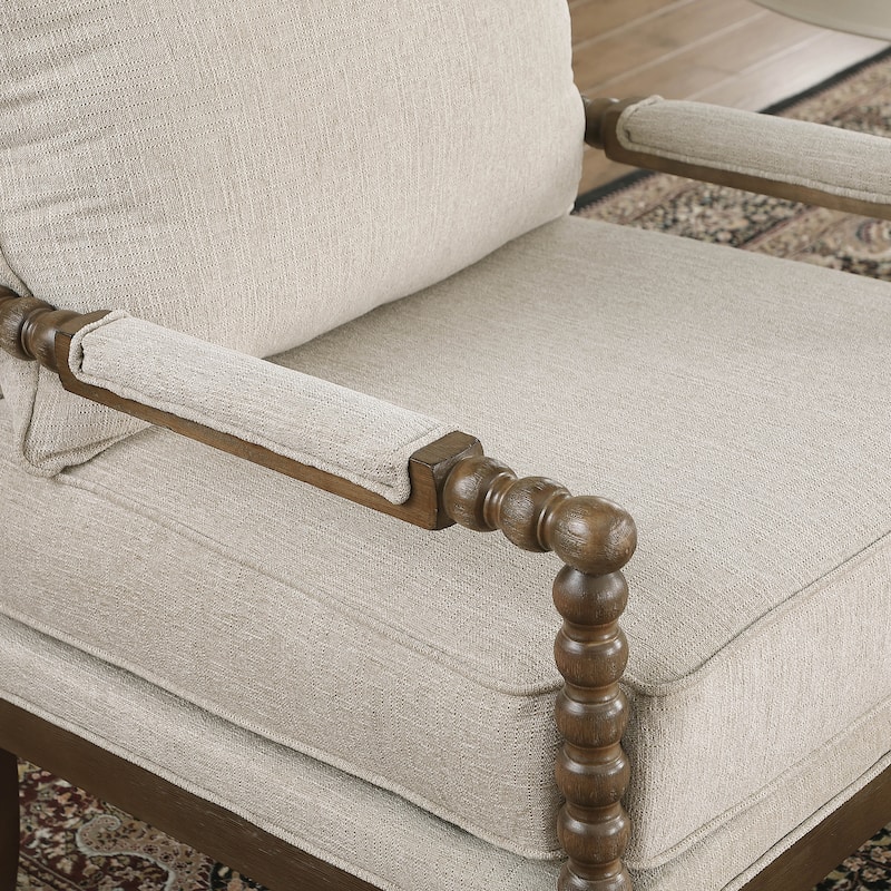 Morden Fort Modern Spindle Chair, Accent Chair for Livingroom