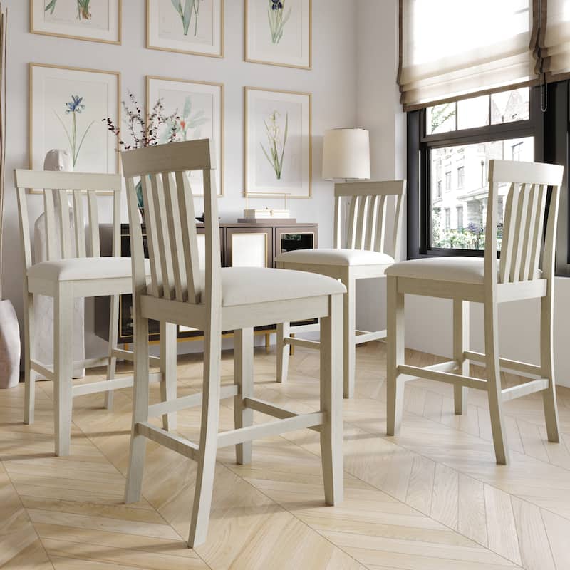CraftPorch Gorgeous Antique Grey Dining Chairs (Set of 4)