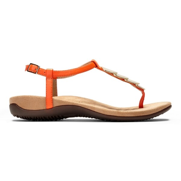 orange sandals size 8