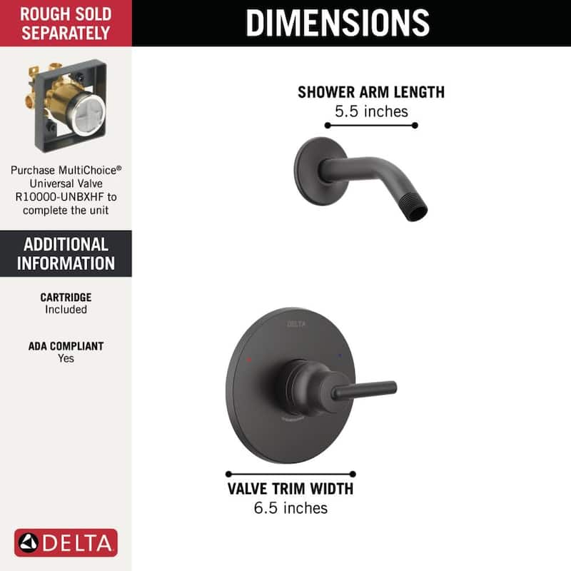 Delta Trinsic Monitor 14 Series Single Function Pressure Balanced