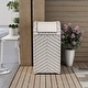 preview thumbnail 4 of 25, Alat Contemporary Wicker Outdoor Deck Storage Hamper by Furniture of America