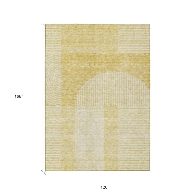 HomeRoots Geometric Transitional Rectangle Outdoor Rug