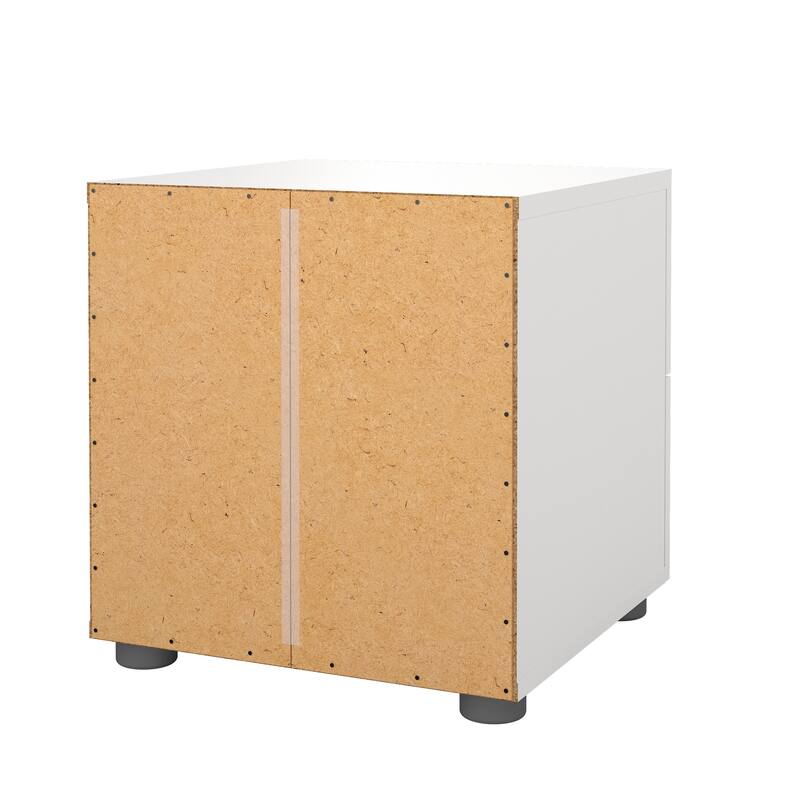 Porch & Den Angus Foiled 2-drawer Nightstand