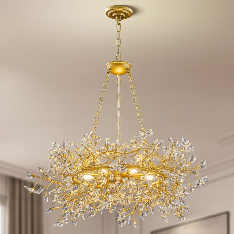 KAYLA D800/D1000/L1300 Tree Branch Chandelier Dining Pendant - Copper Color - 31.5in - Gold