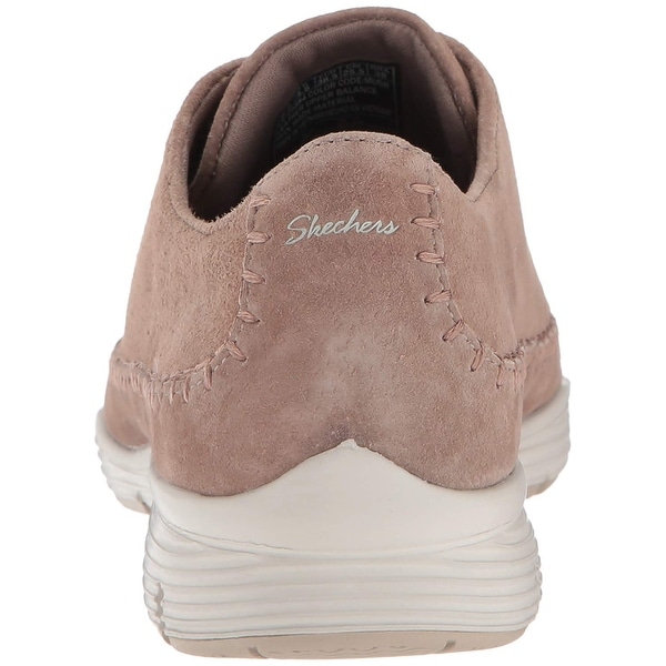 skechers lace up mujer marron