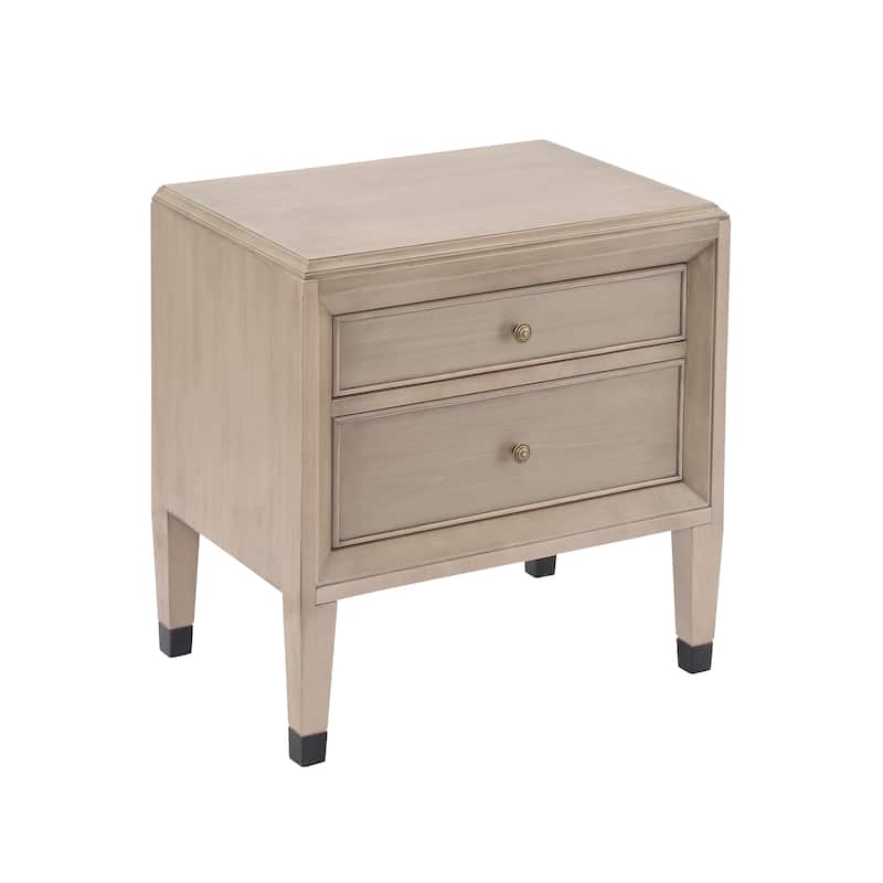 Christopher Knight Home - Classic Modern Classic 2-Drawer Nightstand with Smooth Glide Drawers