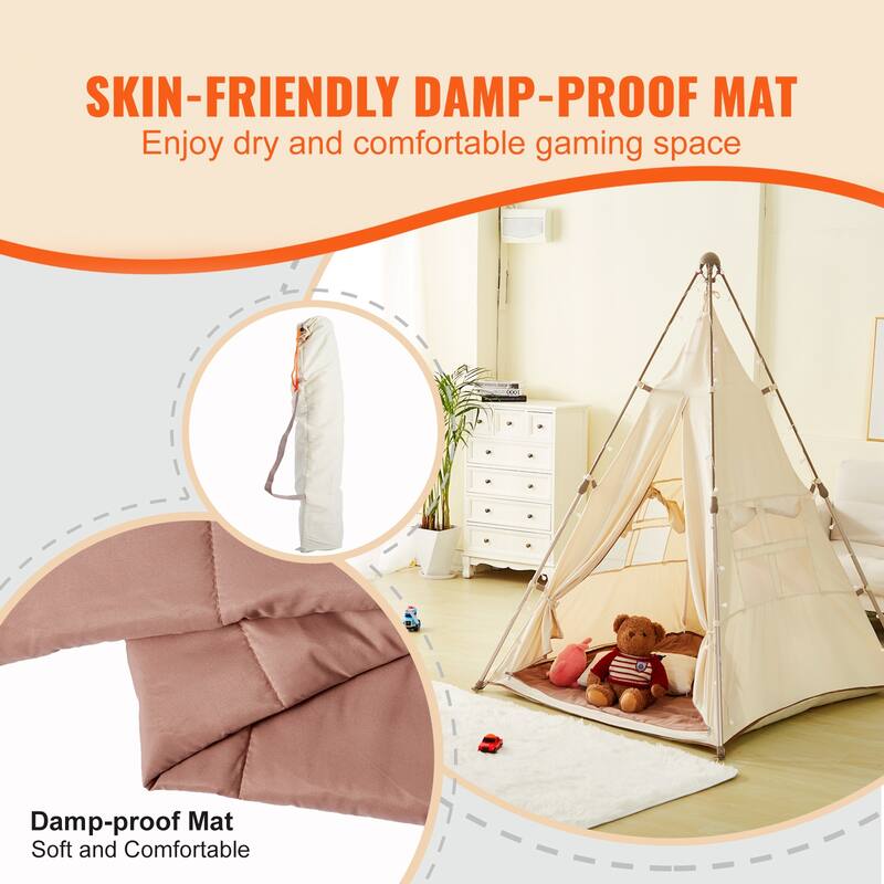 Kids Play Tent for Indoor and Outdoor, Yurt Tent for Boys and Girls