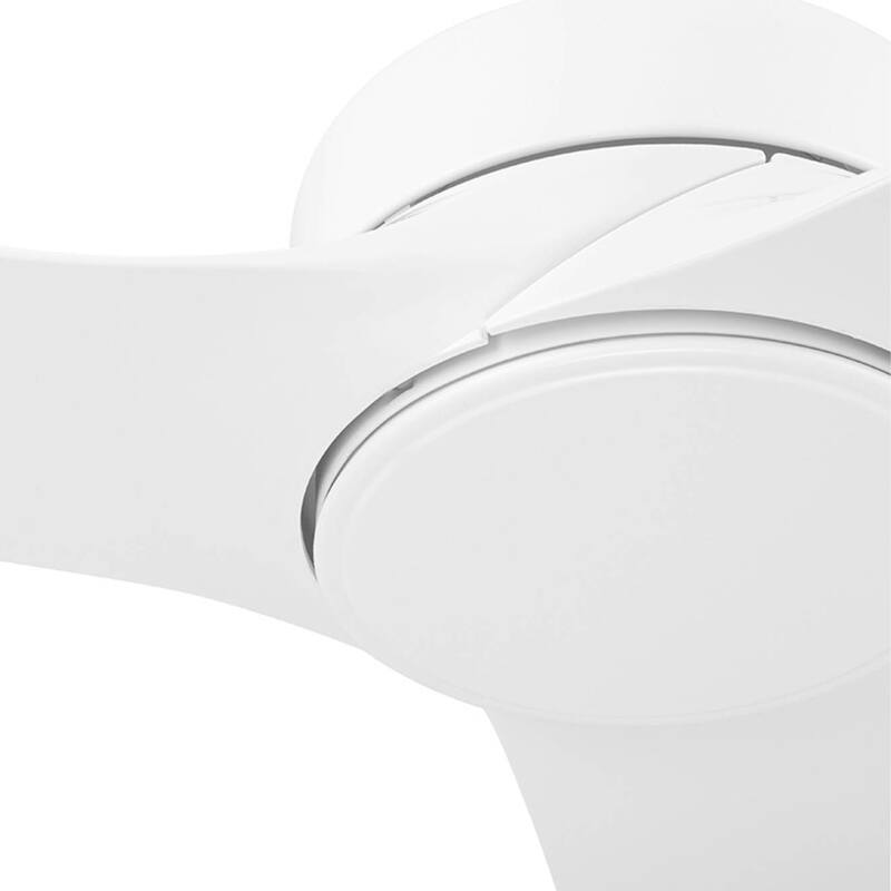 52" Honeywell Lynton White Indoor/Outdoor Damp-Rated Ceiling Fan with Remote Control, 6-Speed BLDC Motor