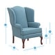 preview thumbnail 20 of 18, Elyse Wingback Accent Chair by Greyson Living