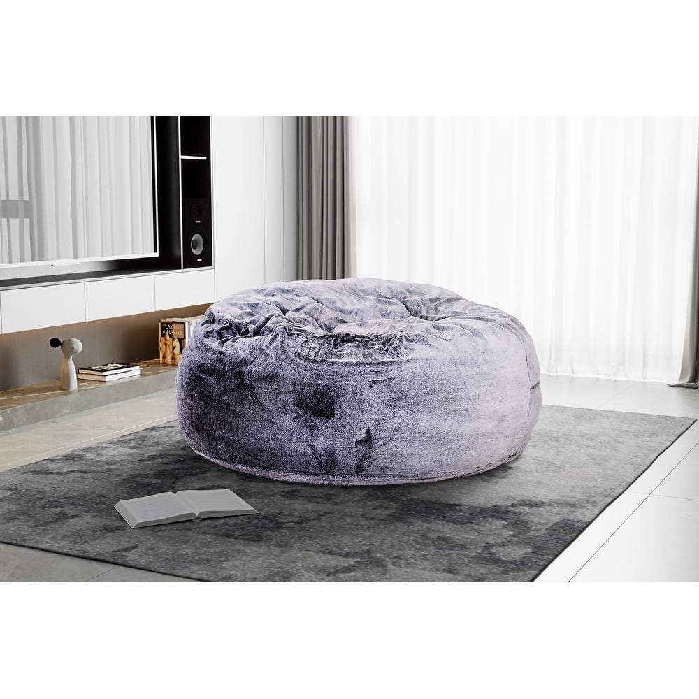 Sealy® Bala Faux Fur Corduroy 5ft Foam Bean Bag Lounger